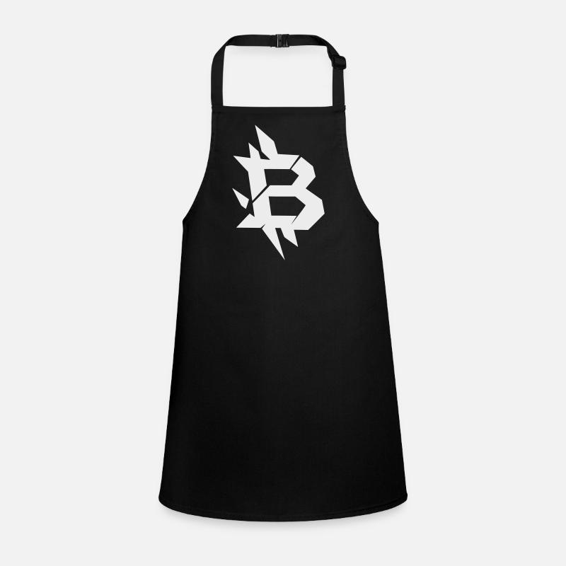 Bitcoin B kantiges Design Schürze für Kinder