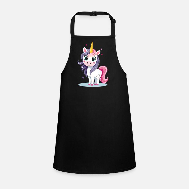 Einhorn mit bunter Mähne Schürze für Kinder
