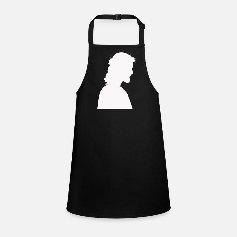 Jesus Christus Silhouette Schürze für Kinder