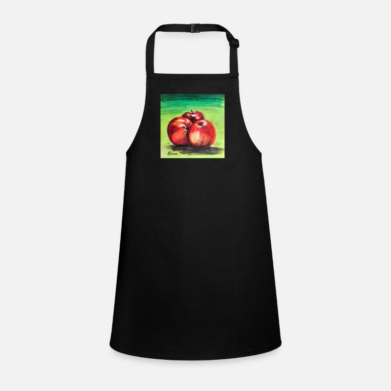 Three Red Apples Children's Apron