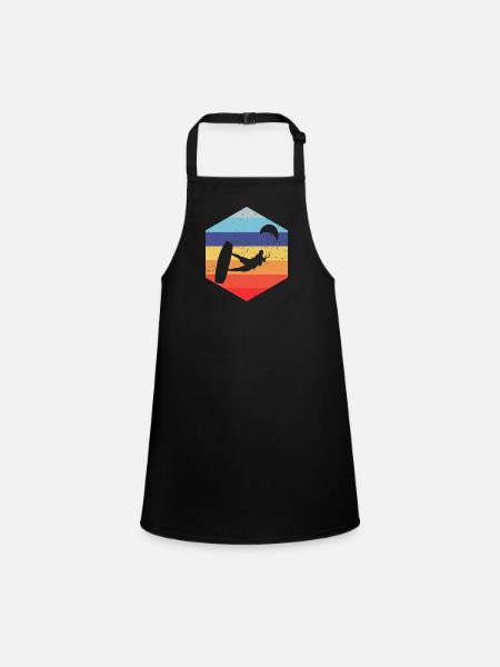 Kitesurfer Kitesurf Homme Kitesurf - Tablier Enfant - noir - Devant