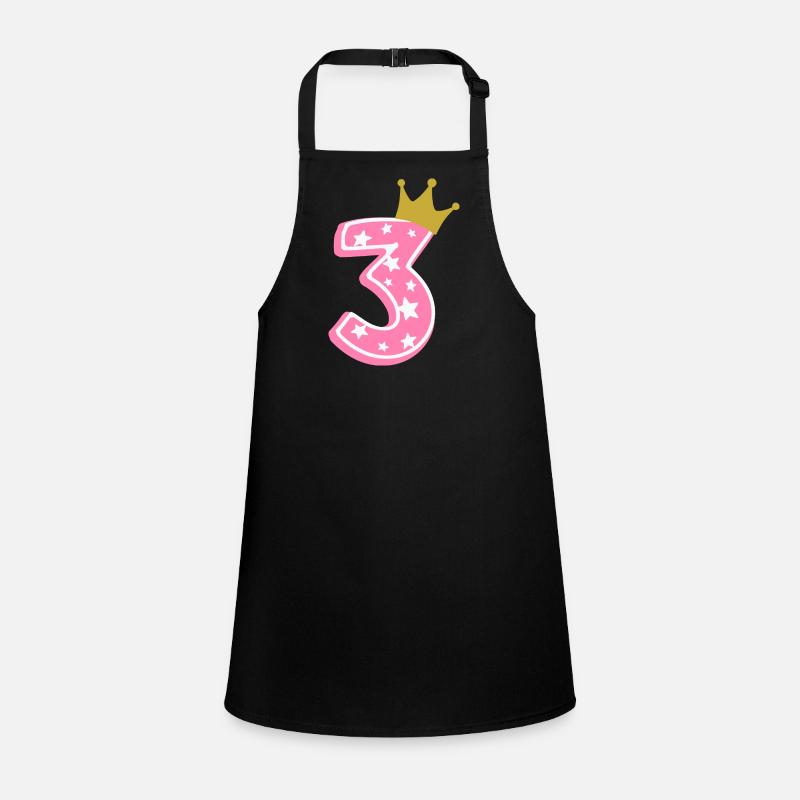 3 Couronne 3ème anniversaire 3 ans Tablier Enfant
