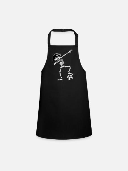 France dab dabbing skeleton soccer football - Tablier Enfant - noir - Devant