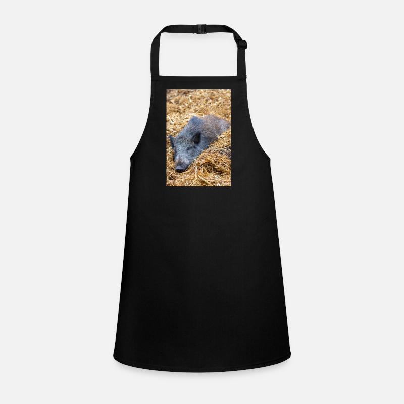 Wild boar (in German wild boar) Sus scrofa Children's Apron