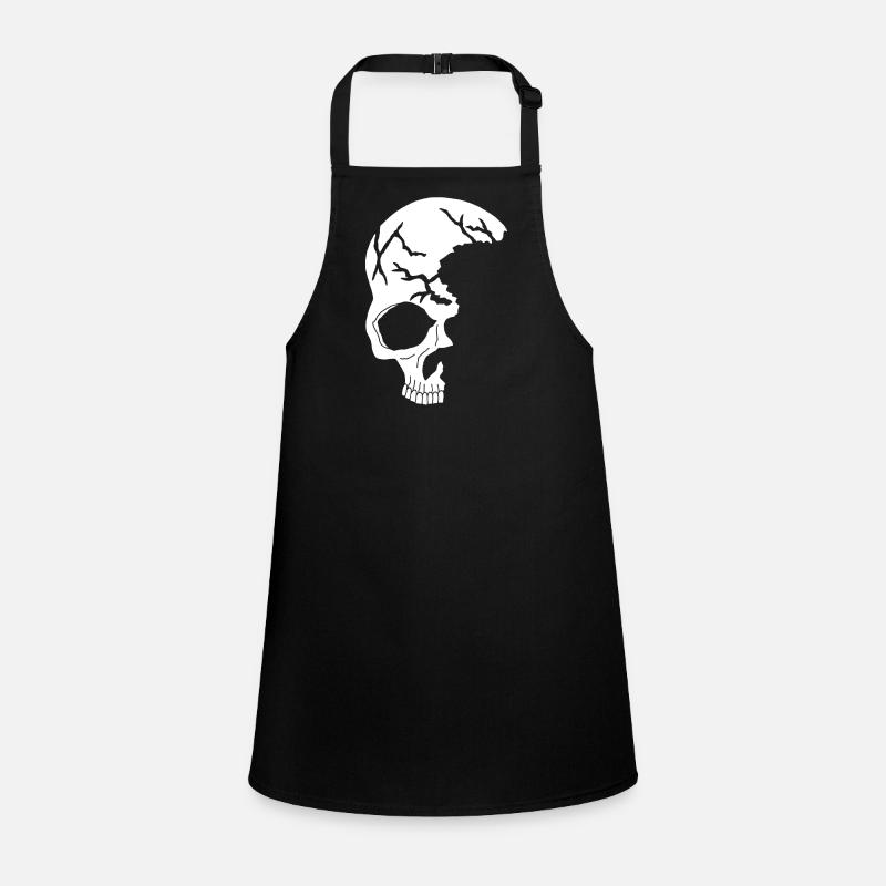 white half skull Children's Apron