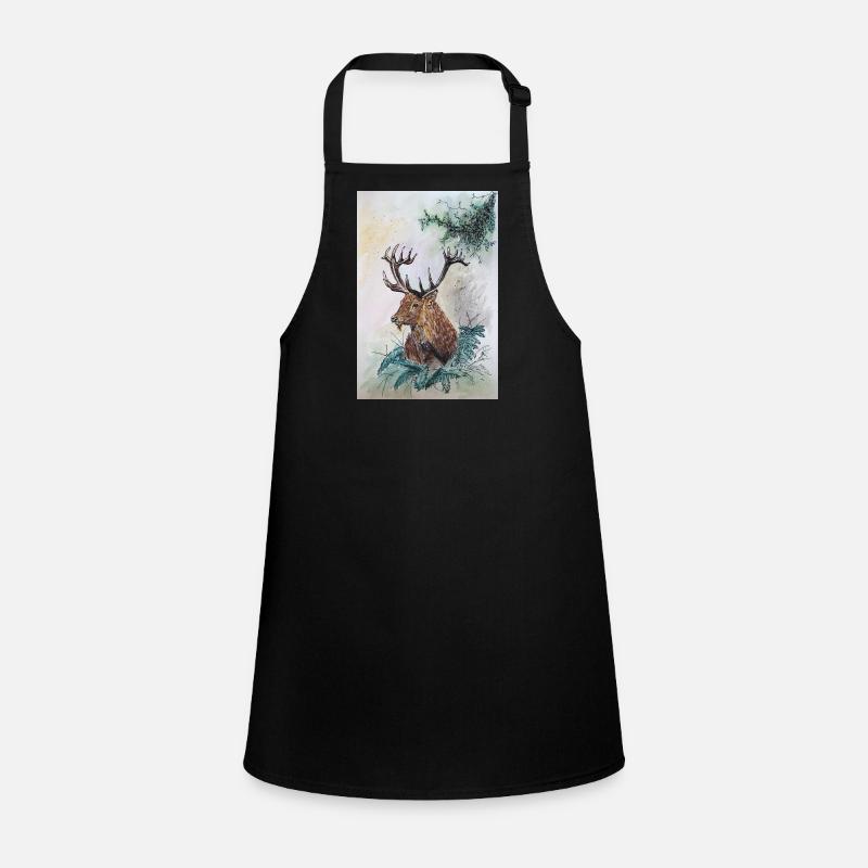 Hirsch Deer Schürze für Kinder