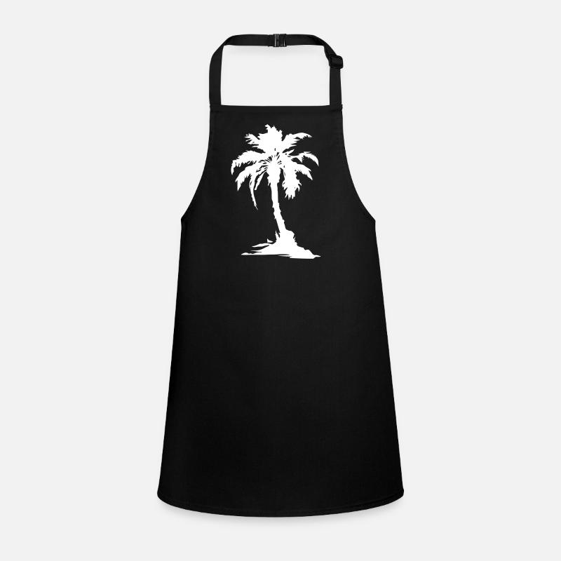 Palm Island Silhouette Symbol Children's Apron