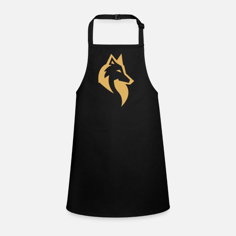 Wolf silhouette recolor Children's Apron