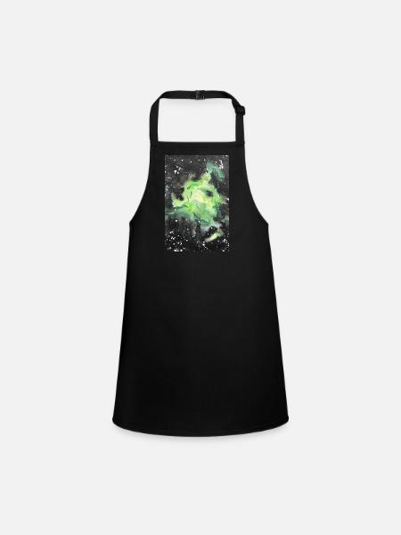 galaxy nebula galaxy nebula nerd astronomy space - Children's Apron - black - Front