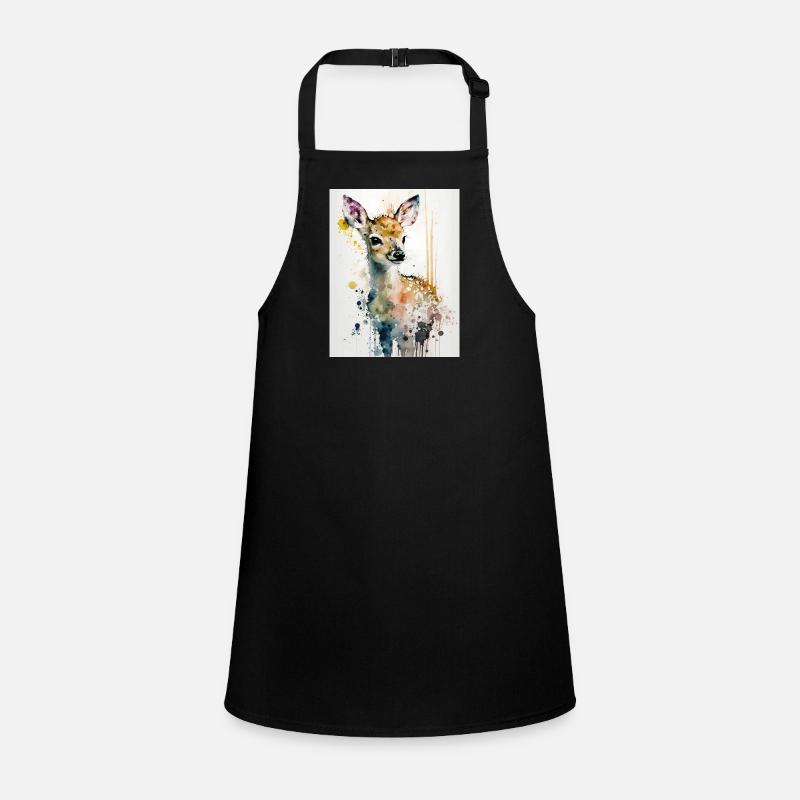 Cerf mignon style aquarelle Tablier Enfant