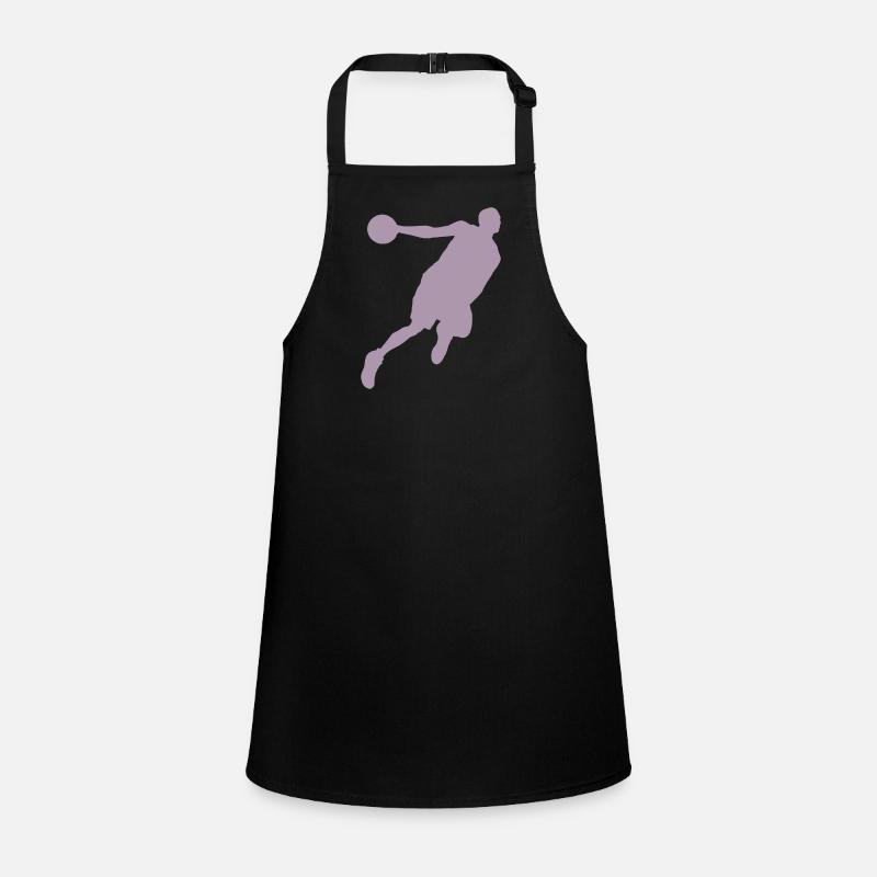Silhouette de basketteur, design sportif dynamique Tablier Enfant