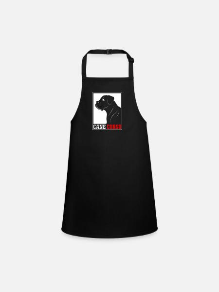 Cane corso - Tablier Enfant - noir - Devant