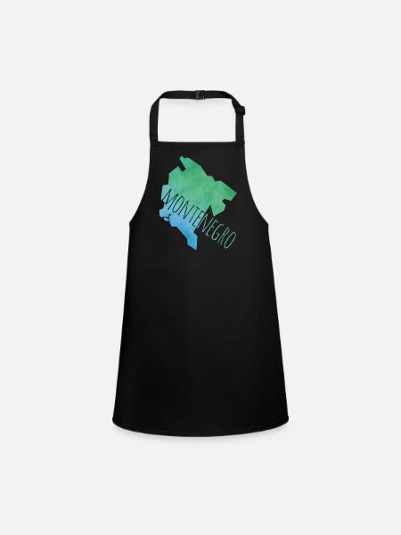 montenegro - Children's Apron - black - Front
