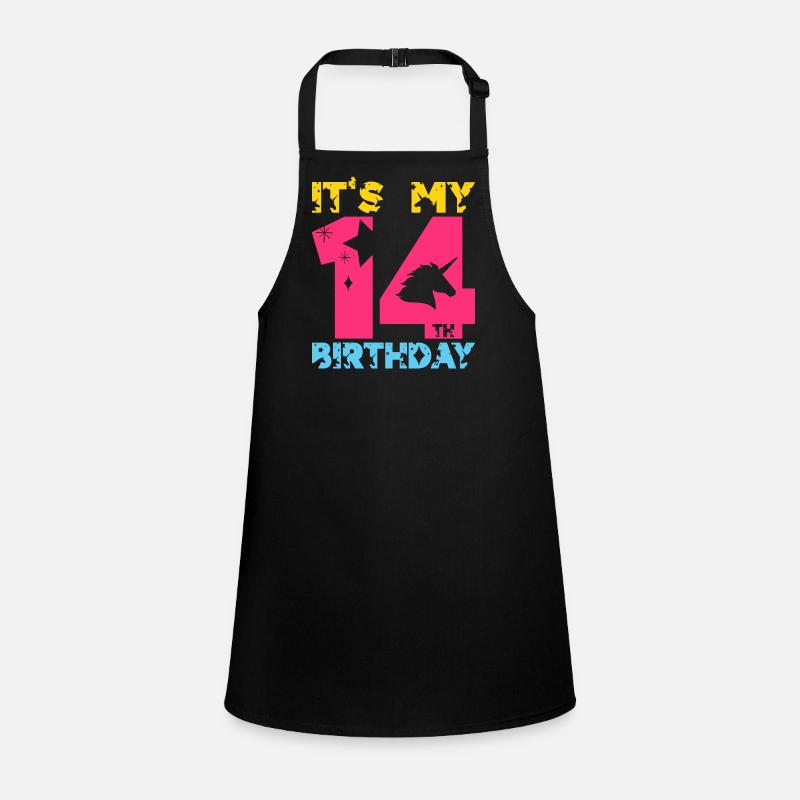 C’EST MON 14E ANNIVERSAIRE LICORNE 14E ANNIVERSAIRE Tablier Enfant