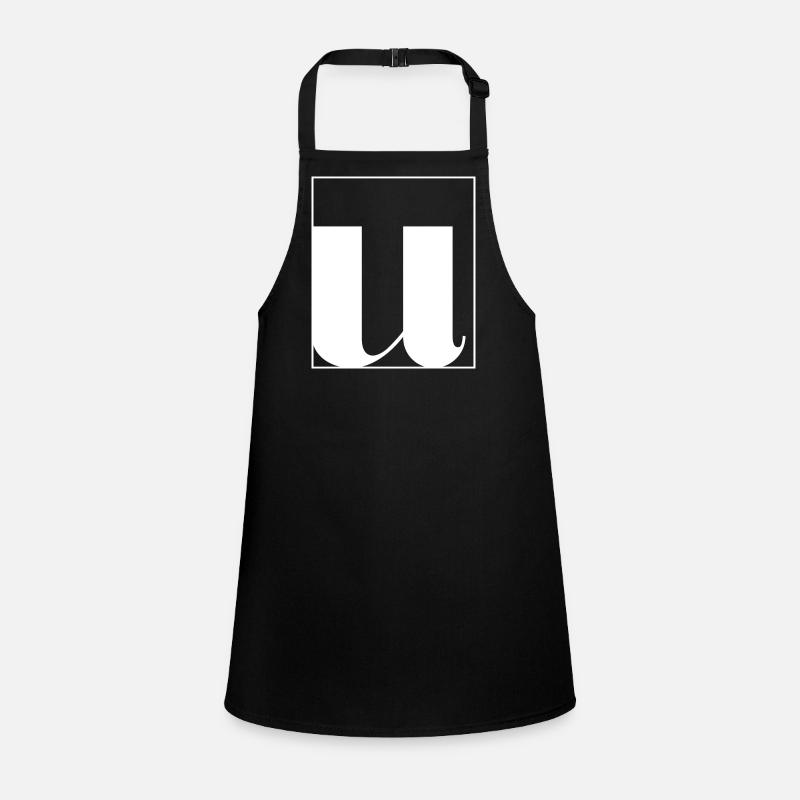 Letter alphabet u Children's Apron