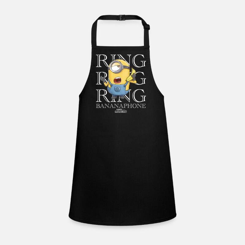 Minions Ring Ring Ring Bananaphone Sonne - Tablier Enfant - noir