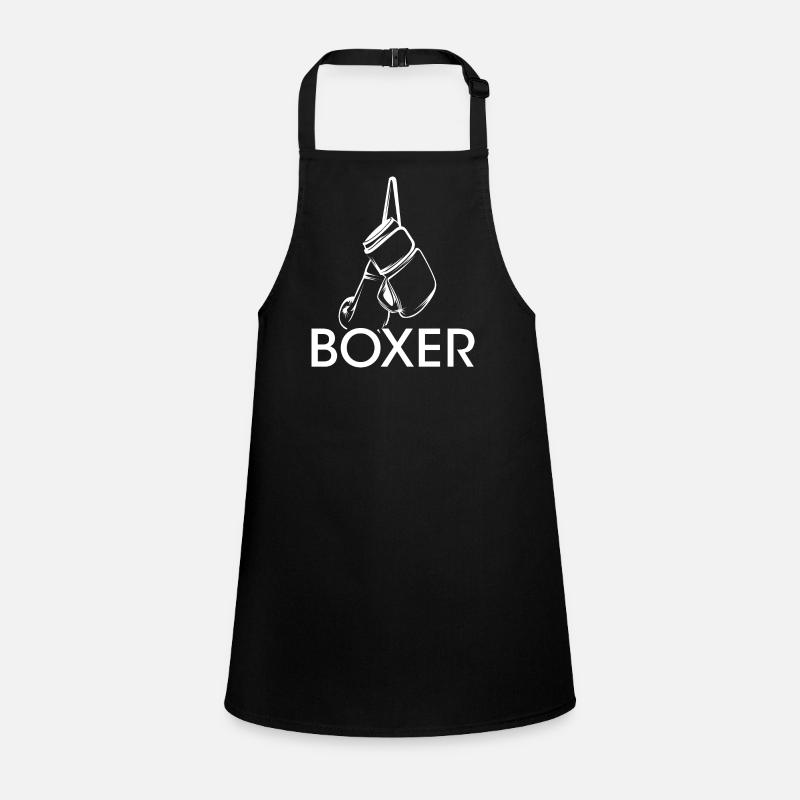 Icône de boxeur Logo Club Illustration d’icône de boxe Tablier Enfant