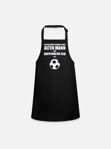 Alter Mann - Hoffenheim Fan | Retro Vintage Design - Schürze für Kinder - Schwarz - Vorne