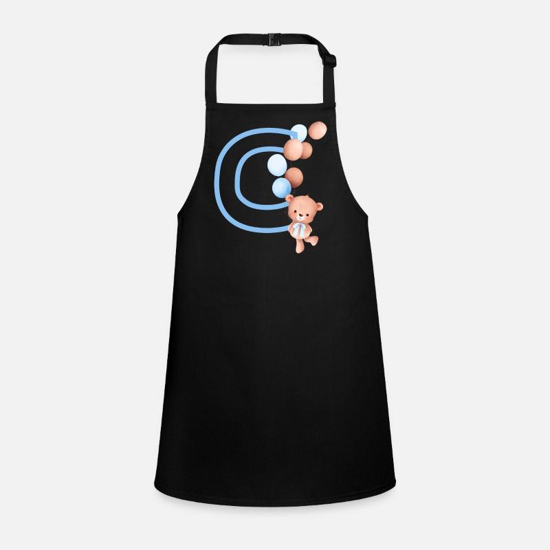 Lettre c bleue ours Tablier Enfant