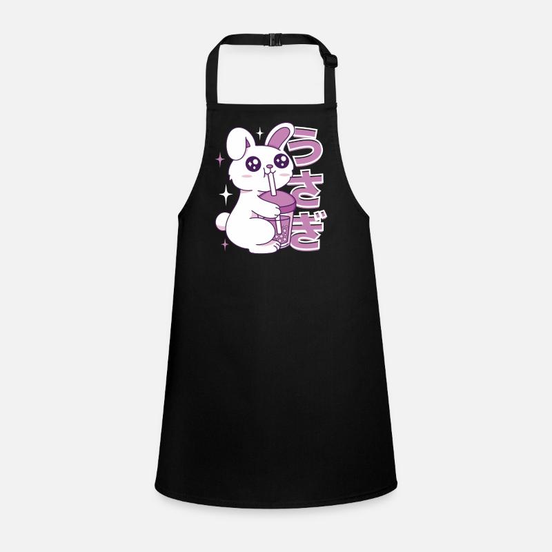 Kawaii Bunny Bubble Tee Schürze für Kinder