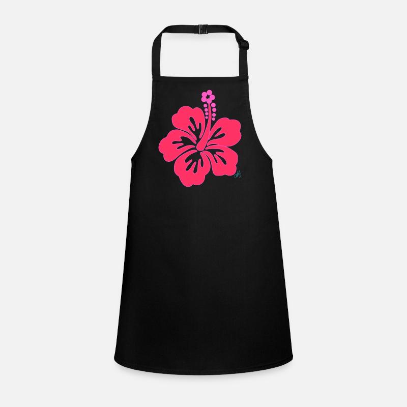 Fleur Hibiscus tropical Rose Éclatant Tablier Enfant