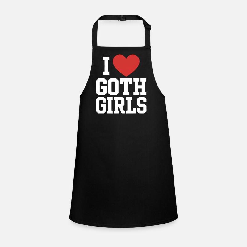 Je c’est le cœur des filles gothiques Tablier Enfant