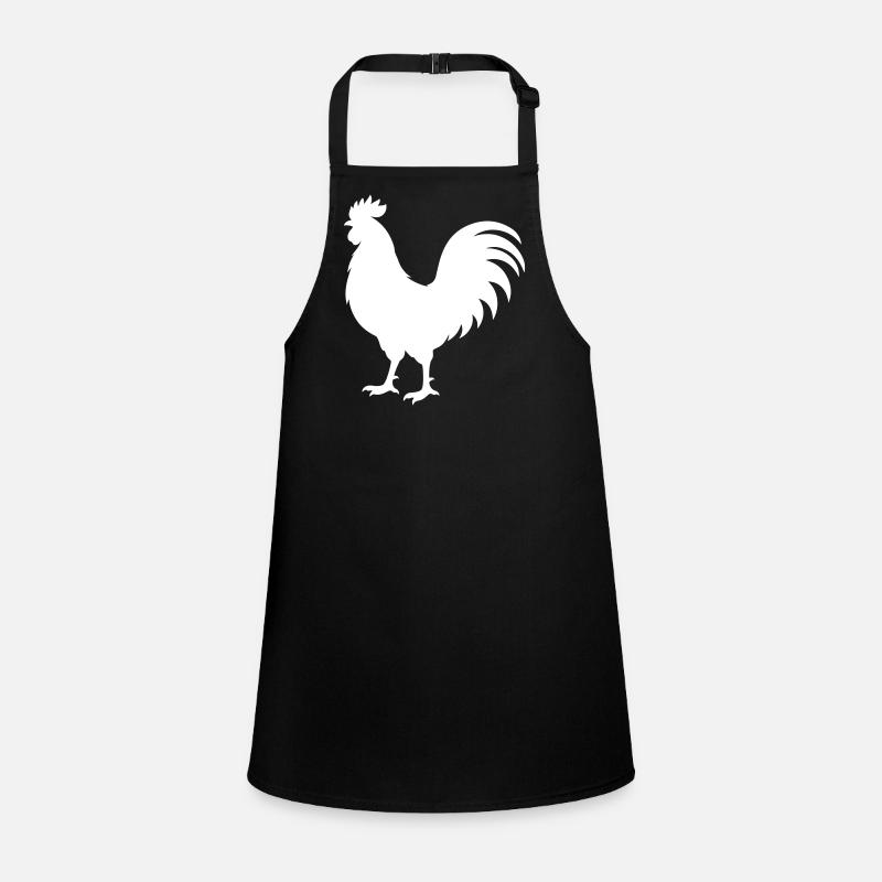 Silhouette du coq Tablier Enfant