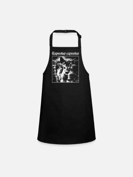 Capreolus capreolus - Children's Apron - black - Front