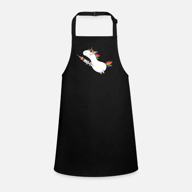 Licorne Immunicorn avec seringue arc-en-ciel Tablier Enfant