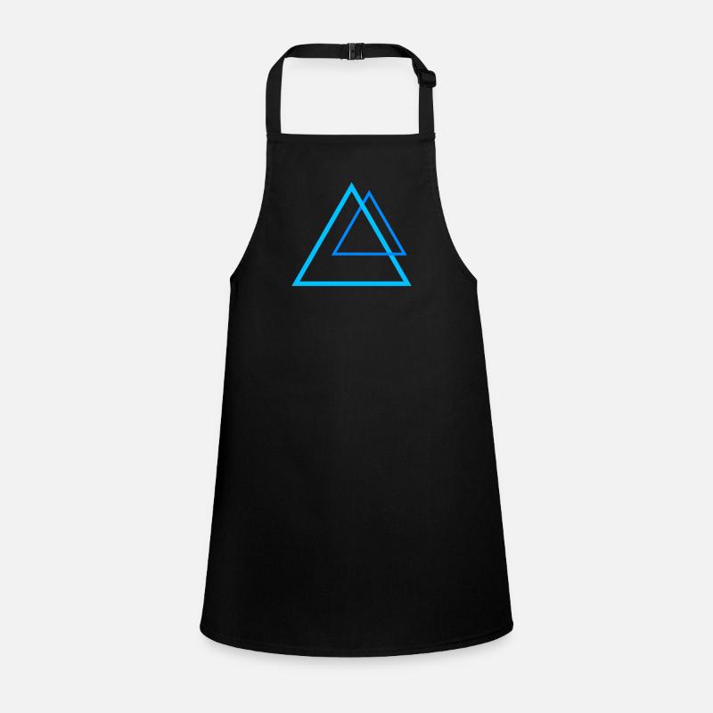 Force pyramids in blue Children's Apron