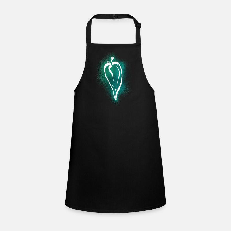 Blacklight Neon Chili Children's Apron