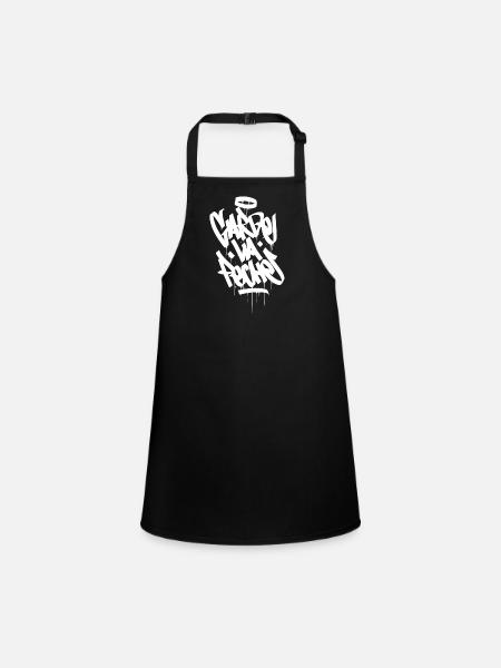 garde la peche blanc - Tablier Enfant - noir