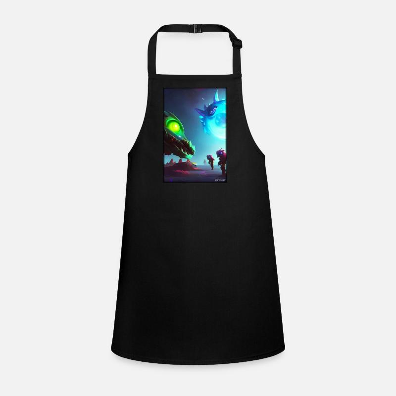 Alien Dragon Space Galaxy Univers Planète Tablier Enfant