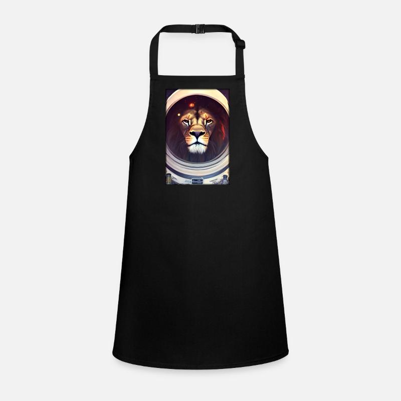 Leo Big Cat Astronaut Future Sci-Fi Technology Children's Apron