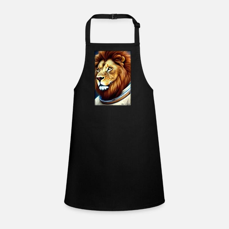 Leo Big Cat Astronaut Future Sci-Fi Technology Children's Apron