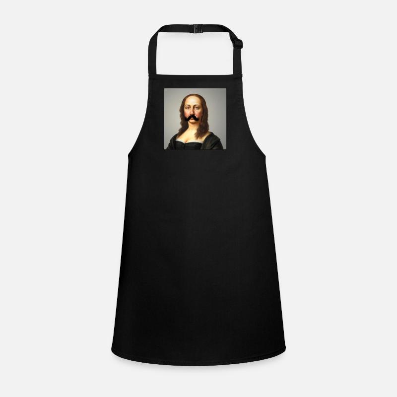 Mona lisa mit Schnurrbart! Schürze für Kinder