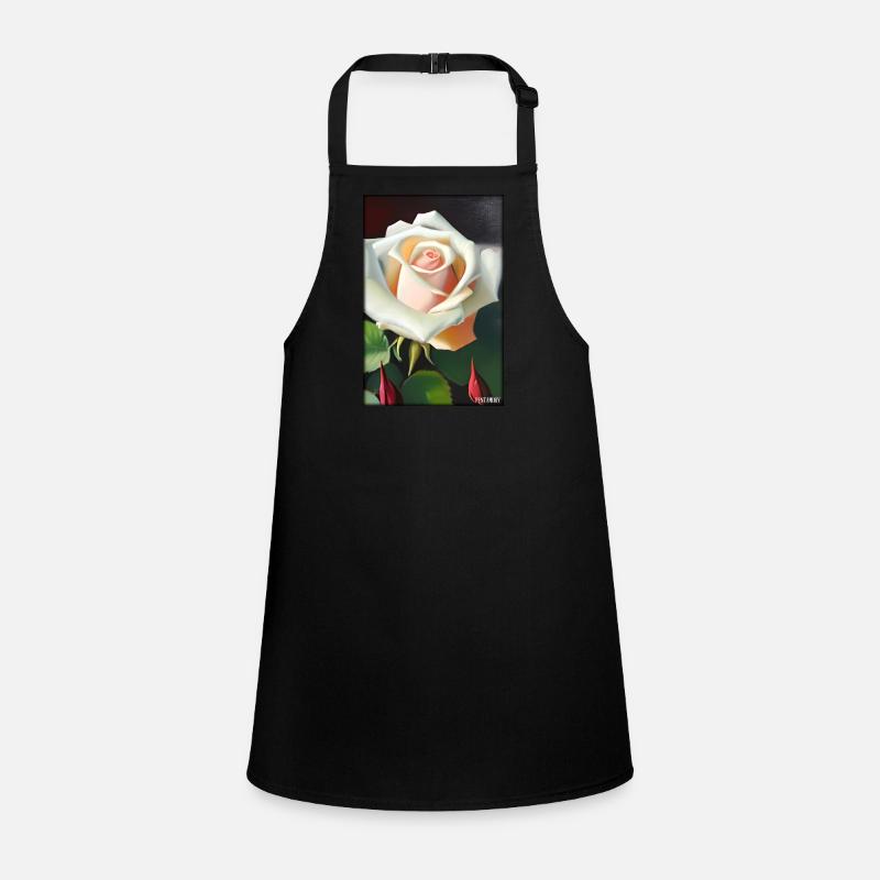 Rose Rose Fleur Spring Meadow Green Tablier Enfant