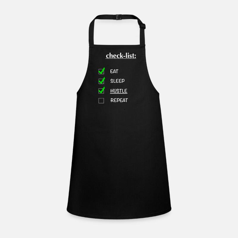 Checklist: hustle design Children's Apron