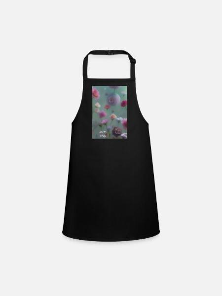 Art floral - Tablier Enfant - noir - Devant