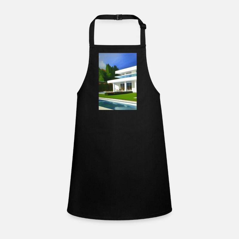 White villa with pool Children's Apron