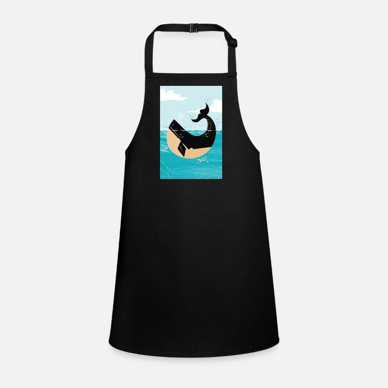 Baleine de dessin animé mignon Tablier Enfant