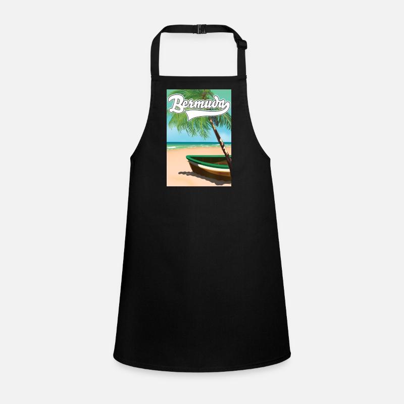 Affiche vacances aux Bermudes Tablier Enfant