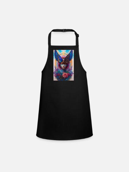 Goddess - Children's Apron - black - Front