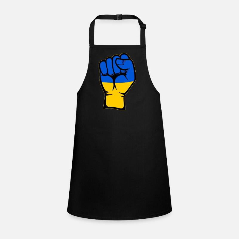 Drapeau de l’Ukraine Symbole de la main du poing Tablier Enfant