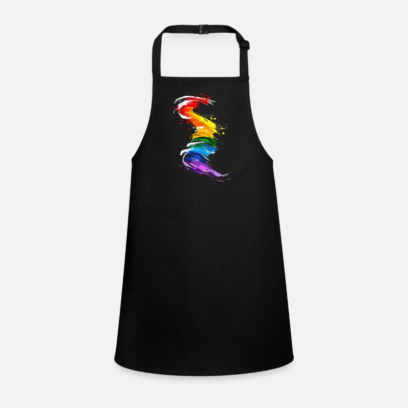 Abstract Rainbow Pride Tornado Design - Vibrant Children's Apron
