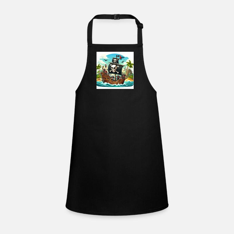 Pirate ship on the high seas Children's Apron