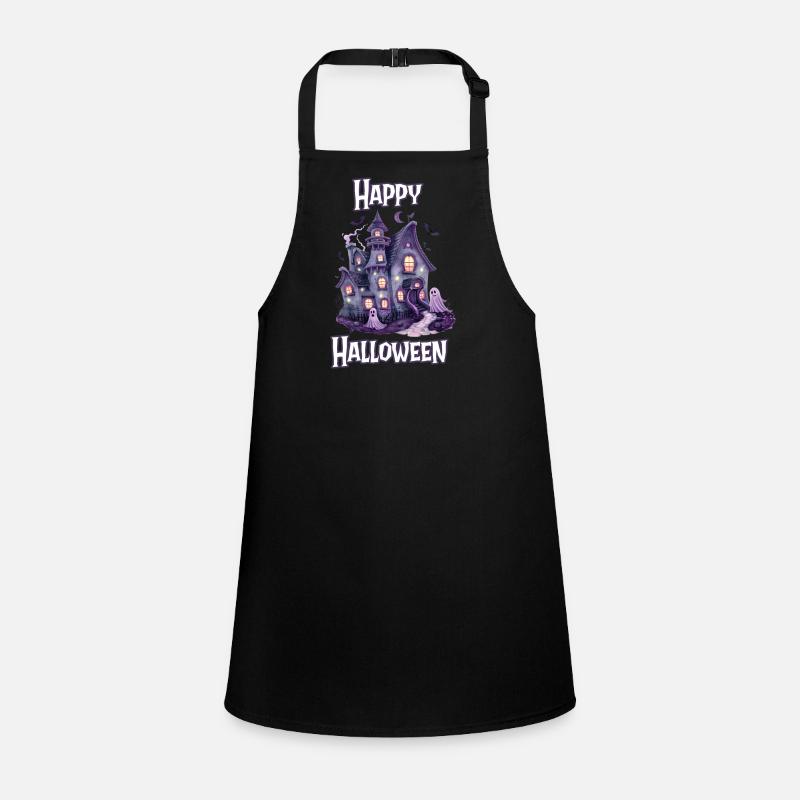 Halloween – Joyeux Halloween, maison hantée effrayante Tablier Enfant