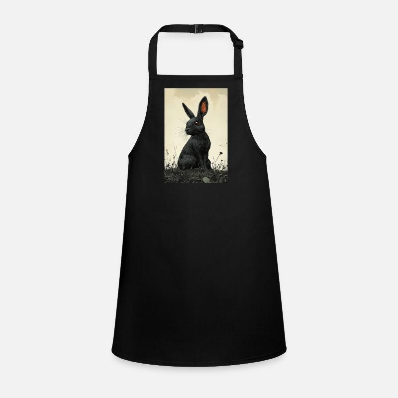 Lapin de nuit dans le brouillard Tablier Enfant