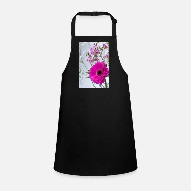 Macro Pink Gerbera Floral Splendour Children's Apron