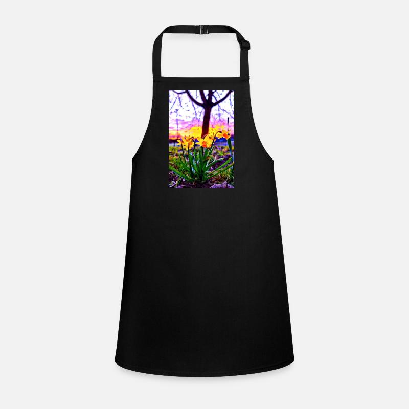 Daffodils at sunset Children's Apron